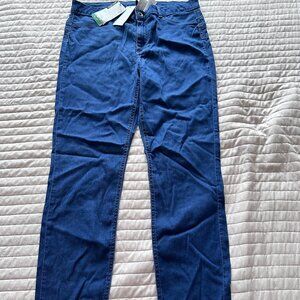 Calzedonia Women’s Dark Blue Stretch Jeans XL Made in Italy Tencel Cotton PushUp